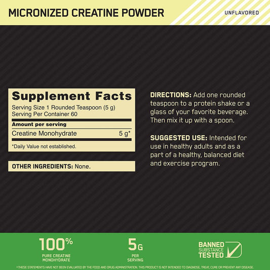 Creatine Micronized Powder 300 gr